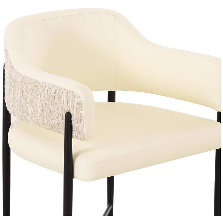 Image 5 Sezanne Cream Vegan Leather 2-Tone Dining Chair more views