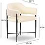 6_Sezanne Cream Vegan Leather 2-Tone Dining Chair more views