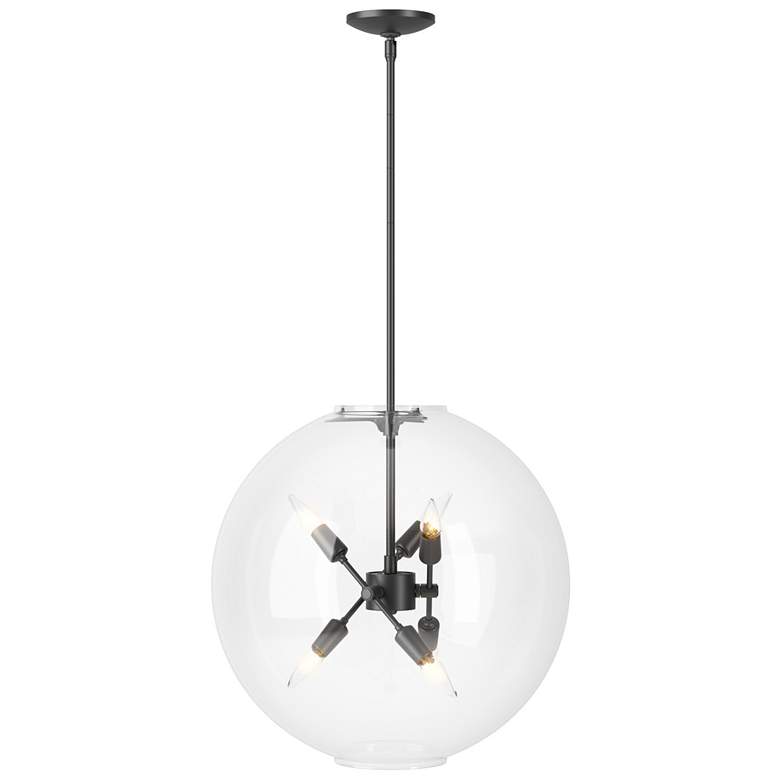 Image 1 Sfera 6-Light Pendant - Black - Clear Glass