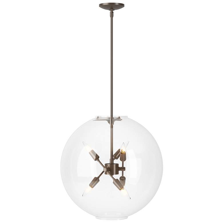 Image 1 Sfera 6-Light Pendant - Bronze - Clear Glass