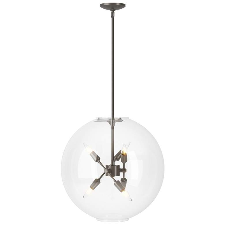 Image 1 Sfera 6-Light Pendant - Dark Smoke - Clear Glass