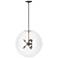 Sfera 6-Light Pendant - Dark Smoke - Clear Glass