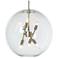 Sfera 6-Light Pendant - Modern Brass Finish - Clear Glass