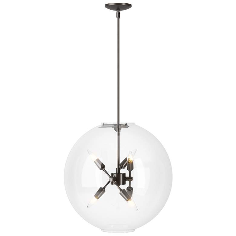 Image 1 Sfera 6-Light Pendant - Oil Rubbed Bronze - Clear Glass