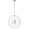 Sfera 6-Light Pendant - Platinum - Clear Glass