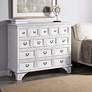 1_Shabby Chic 45"W Antique White 15-Drawer Apothecary Cabinet