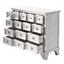 3_Shabby Chic 45"W Antique White 15-Drawer Apothecary Cabinet more views