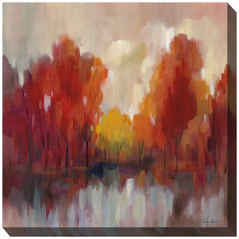 Image 2 Shades of Fall 24" Square Outdoor Canvas Wall Art