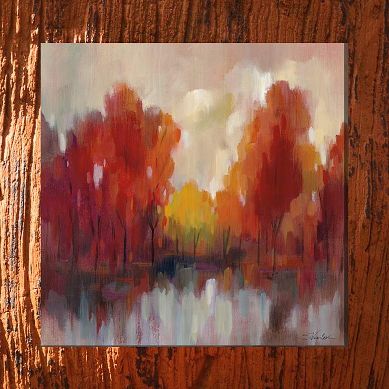 Image 1 Shades of Fall 24" Square Outdoor Canvas Wall Art