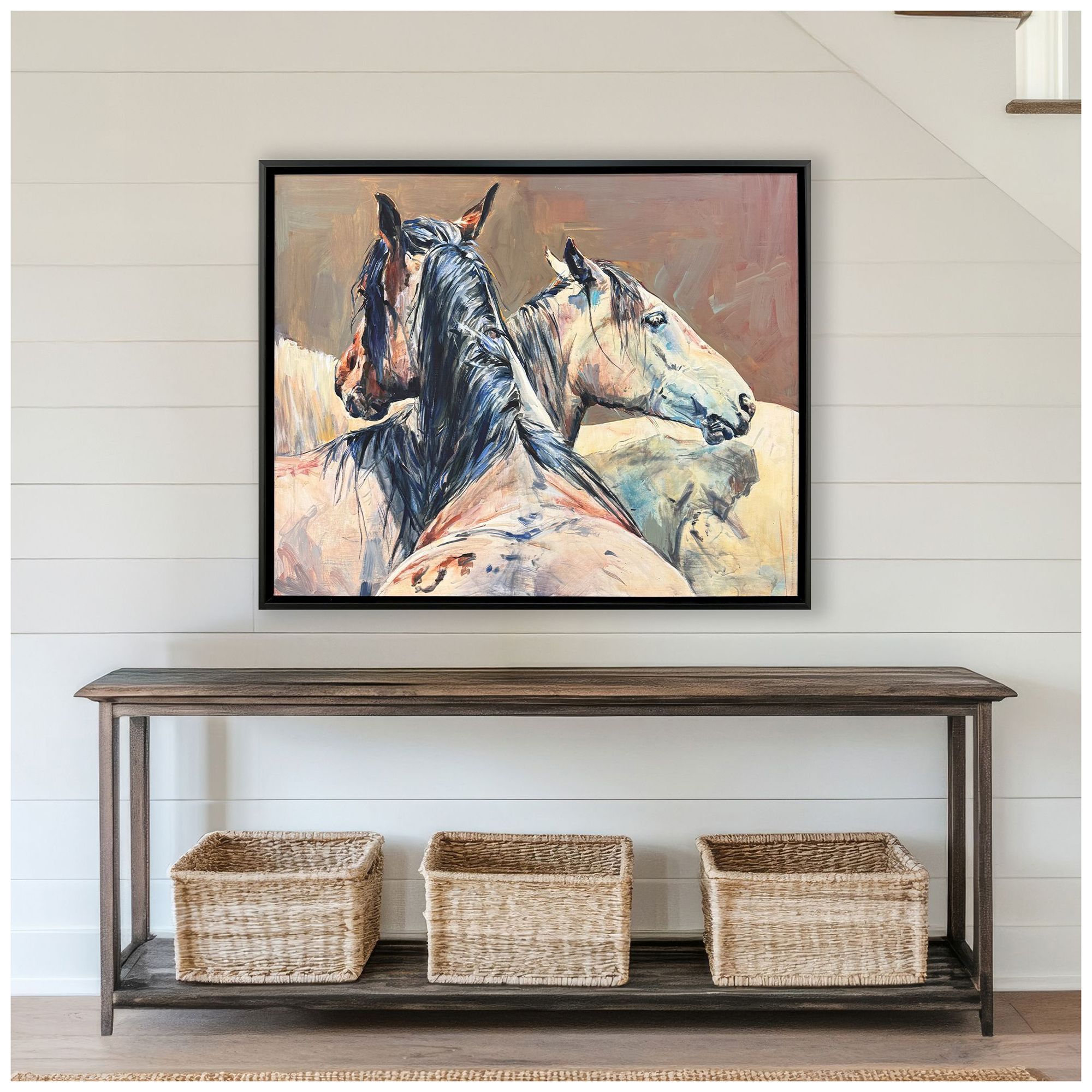 Image 4 Shades of Gray 42"W x 34"H Canvas more views