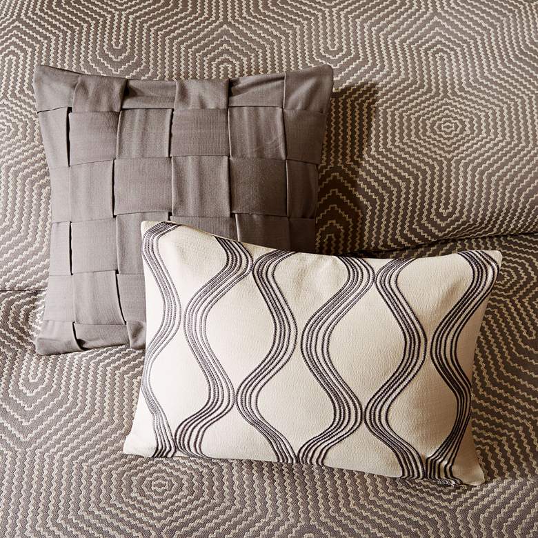 Image 4 Shades of Gray 8-Piece Queen Comforter Set more views