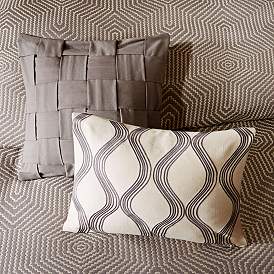 Image4 of Shades of Gray 9-Piece King Comforter Set more views