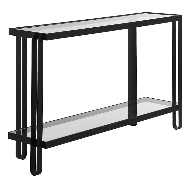 Image 4 Shadow 55 1/4" Wide Black Console Table more views