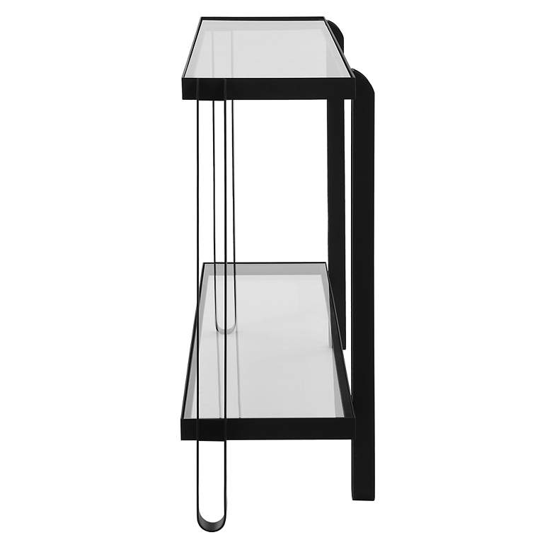 Image 5 Shadow 55 1/4" Wide Black Console Table more views