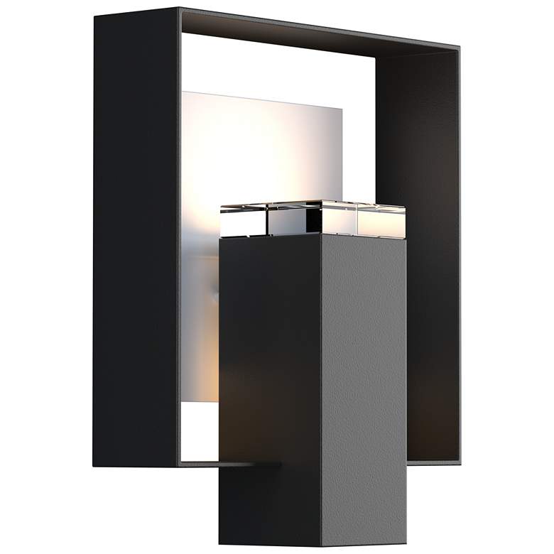 Image 1 Shadow Box 10" High Coastal White Accented Coastal Black Outdoor Sconc