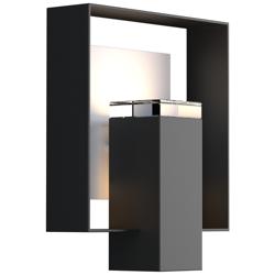 Shadow Box 10" High Coastal White Accented Coastal Black Outdoor Sconc