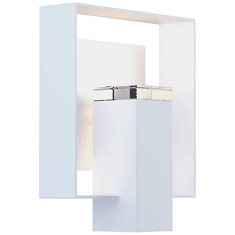 Image 1 Shadow Box 10" High Coastal White Accented Coastal White Outdoor Sconc