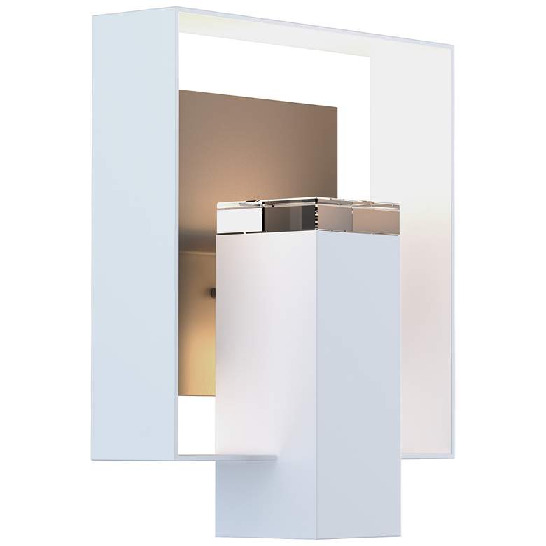 Image 1 Shadow Box 10"H Coastal Dark Smoke Accented Coastal White Outdoor Scon