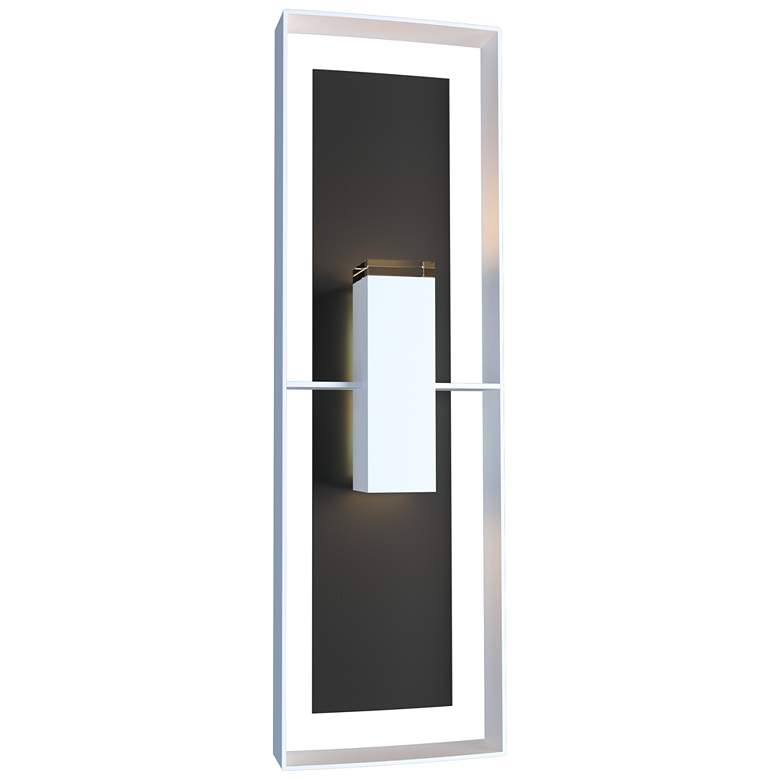 Image 1 Shadow Box 10"H Tall Coastal Black Accented Coastal White Outdoor Scon