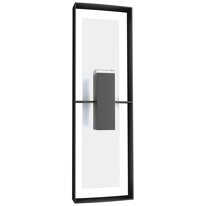 Image 1 Shadow Box 10"H Tall Coastal White Accented Coastal Black Outdoor Scon