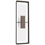 Shadow Box 10"H Tall Coastal White Accented Coastal Bronze Outdoor Sco