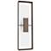Shadow Box 10"H Tall Coastal White Accented Coastal Bronze Outdoor Sco