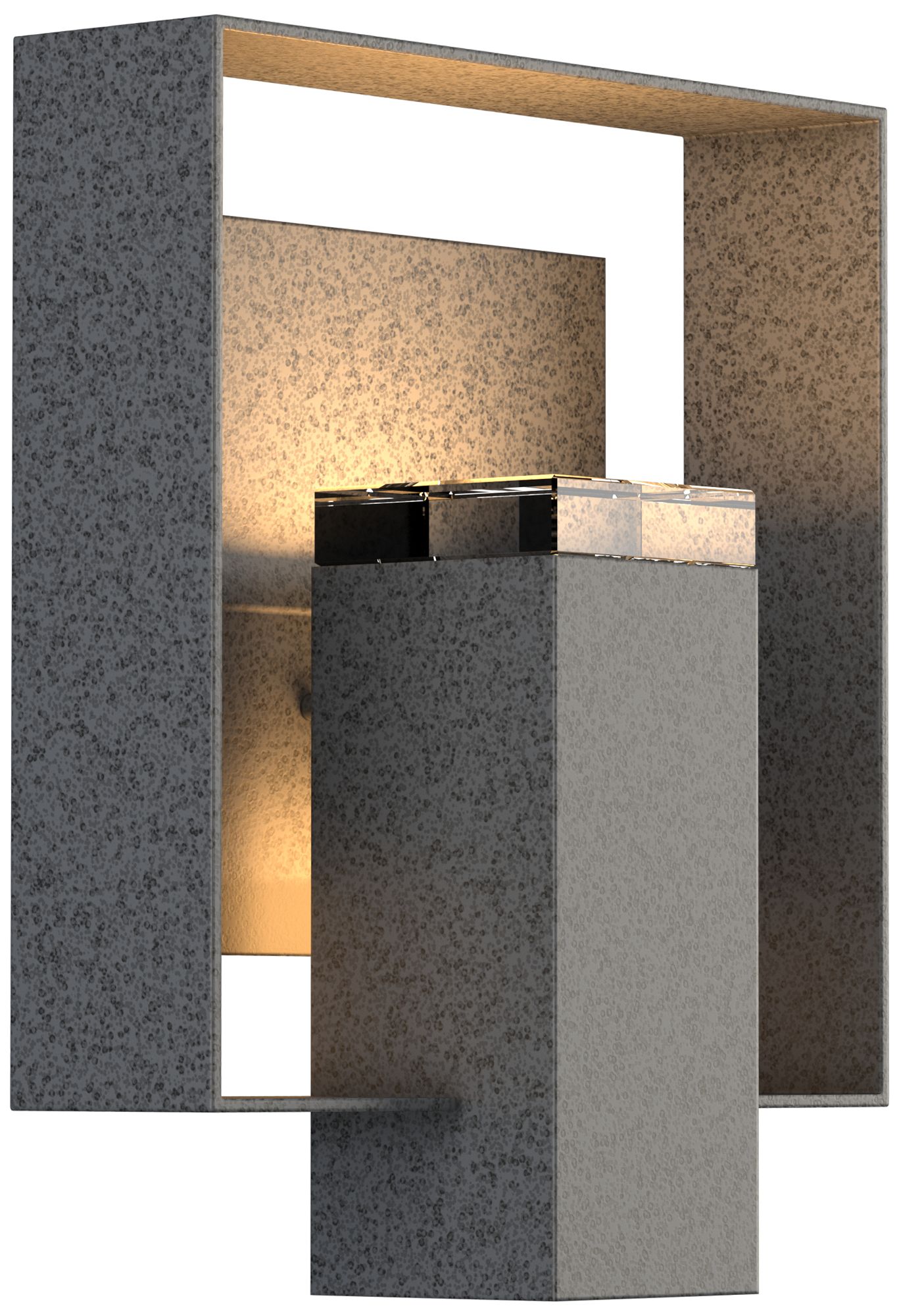 Shadow Box 11.5"H Coastal Natural Iron Outdoor Wall Sconce