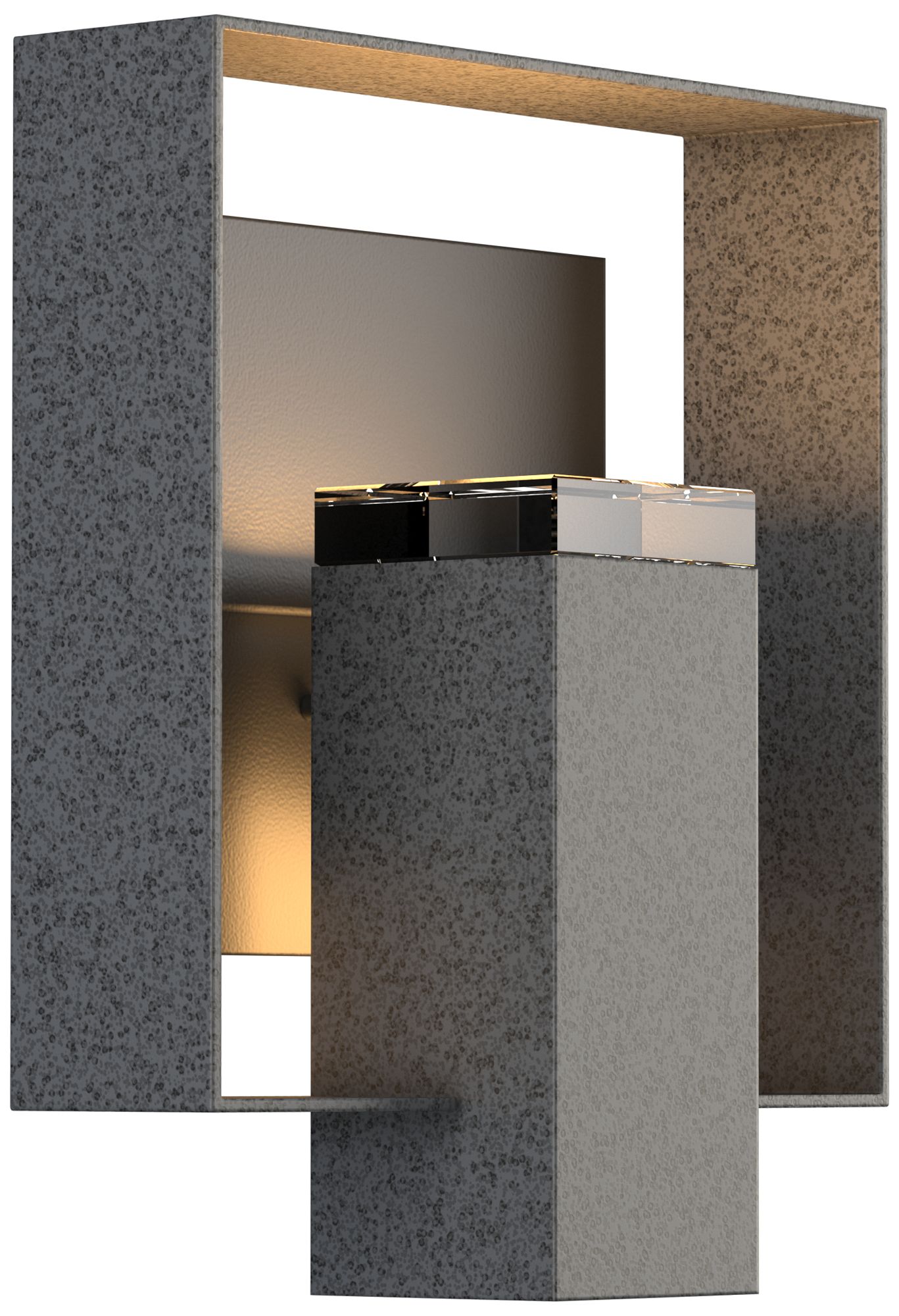 Shadow Box 11.5" High Coastal Natural Iron Outdoor Wall Sconce