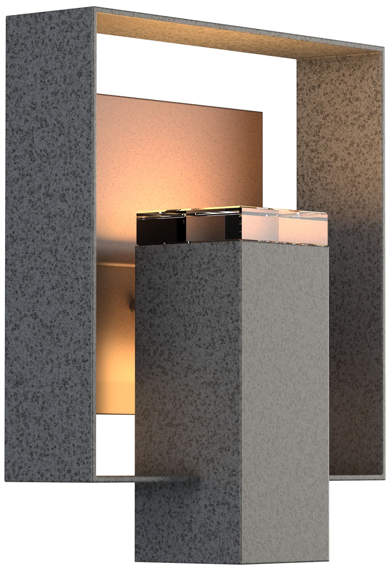 Shadow Box 11.5" High Coastal Natural Iron Outdoor Wall Sconce