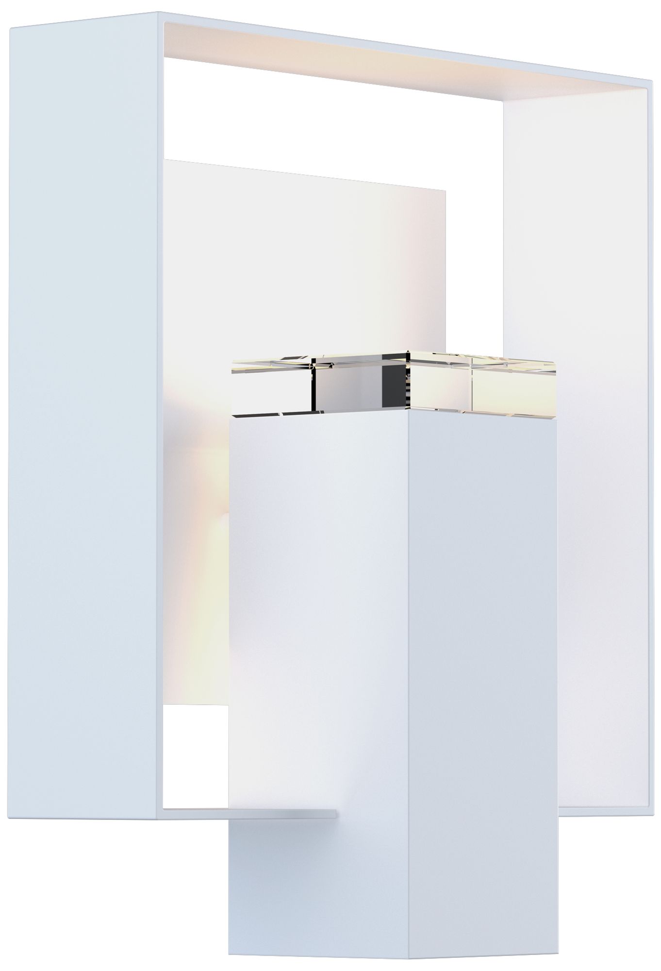 Shadow Box 11.5" High Coastal White Outdoor Wall Sconce - White