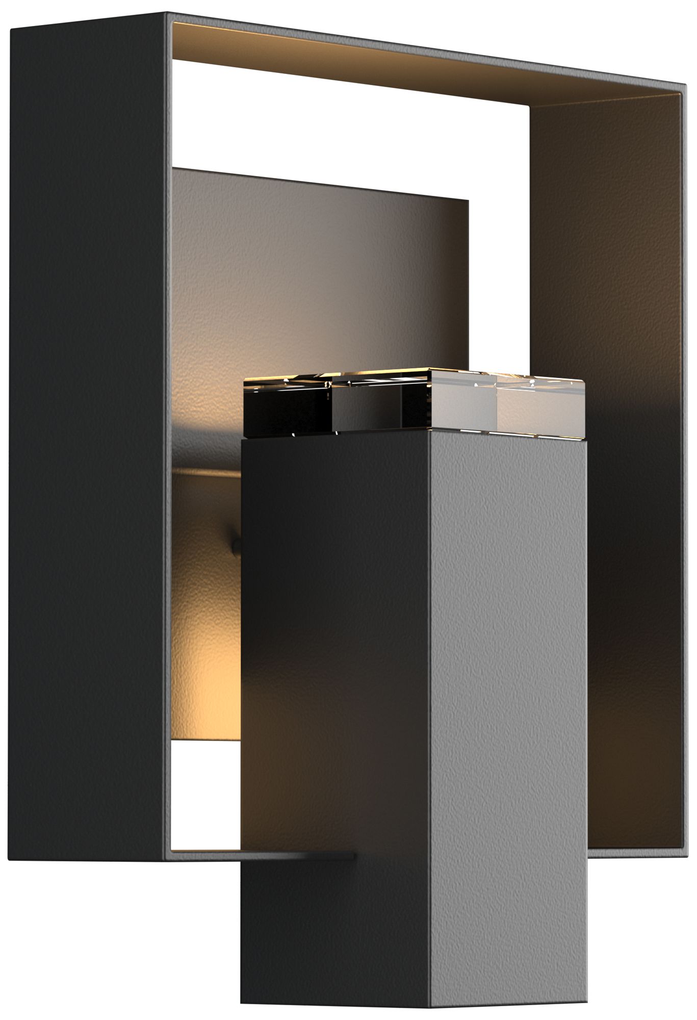 Shadow Box 11.5" High Coastal Black Outdoor Wall Sconce - Black