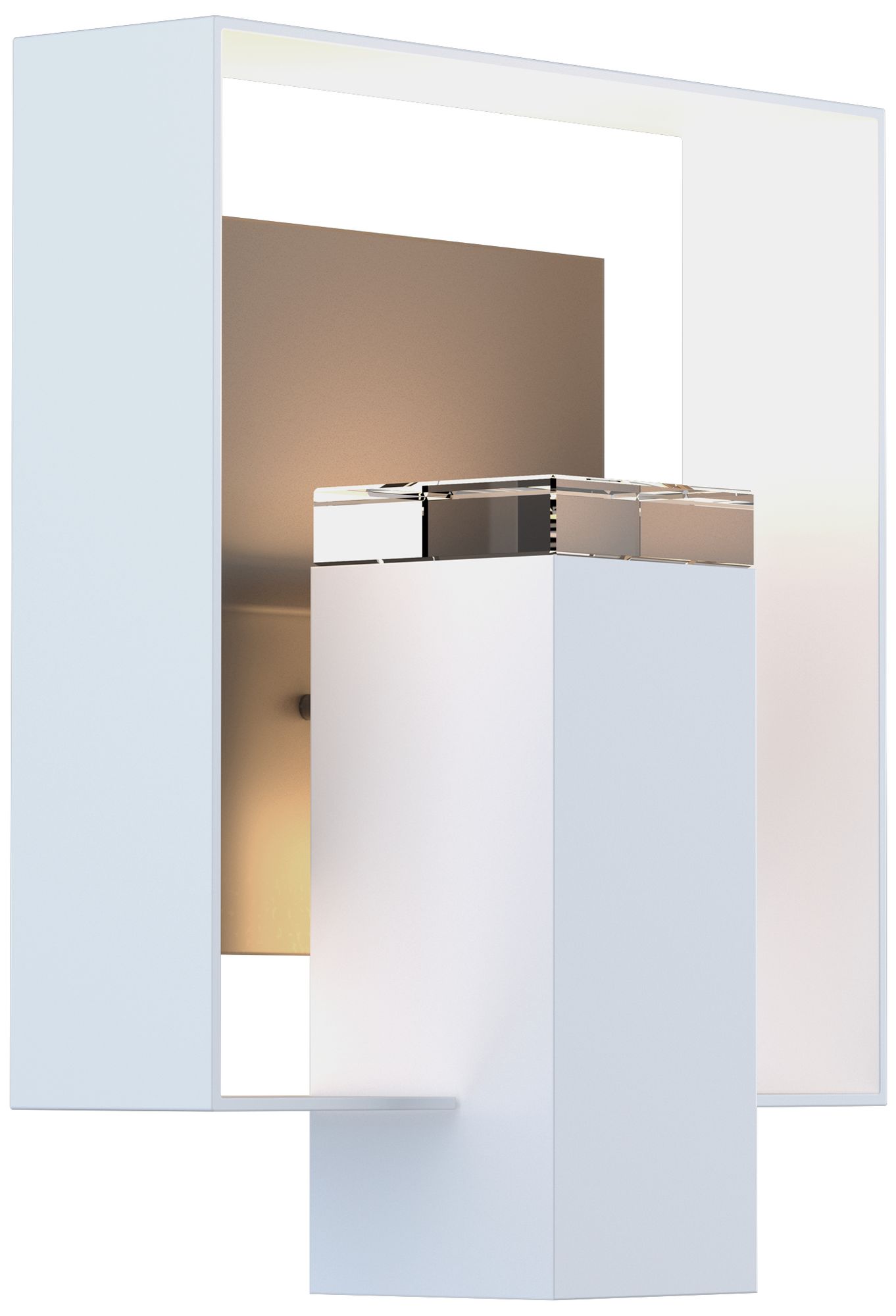 Shadow Box 11.5" High Coastal White Outdoor Wall Sconce - Dark Smoke