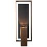 Shadow Box 11.7" High Coastal Bronze 60W Outdoor Sconce