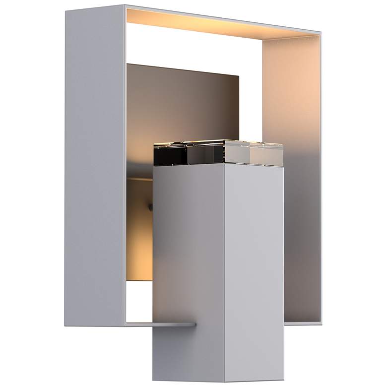 Image 1 Shadow Box 11.7"H Oiled Bronze Accented Steel Outdoor Sconce w/ Clear