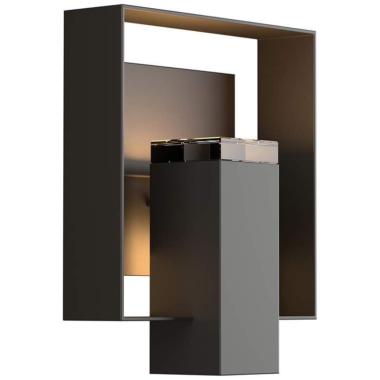 Image 1 Shadow Box 11.7"H Oiled Bronze Outdoor Sconce w/ Clear Shade