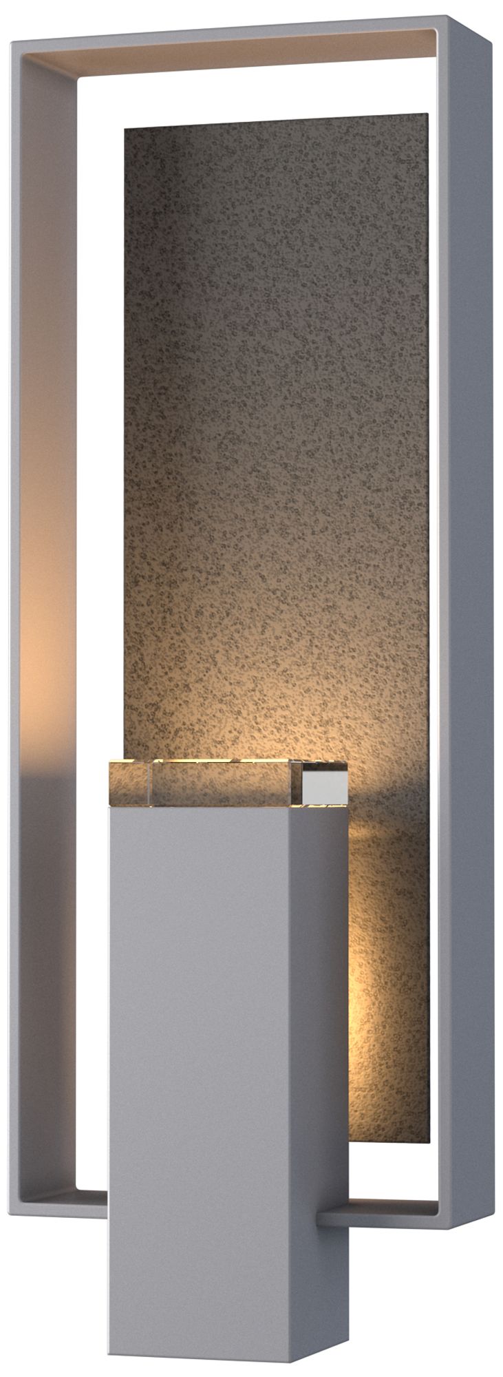 Shadow Box 21"H 2-L Coastal Burnished Steel Outdoor Sconce