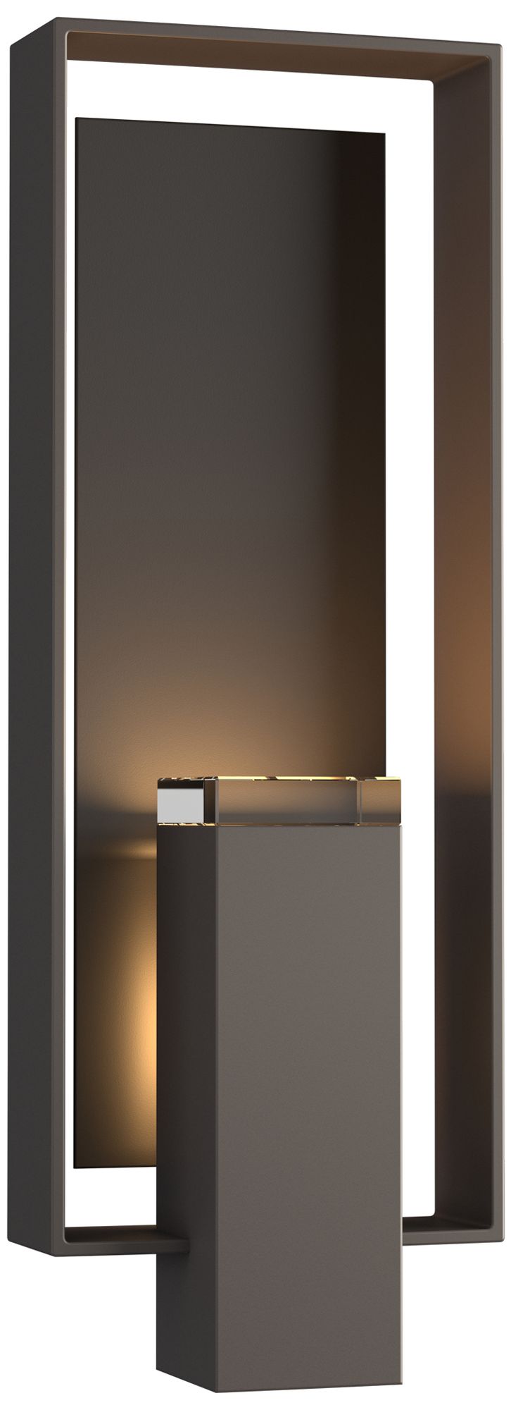 Shadow Box 21"H 2-L Coastal Dark Smoke Outdoor Sconce - Made to Order
