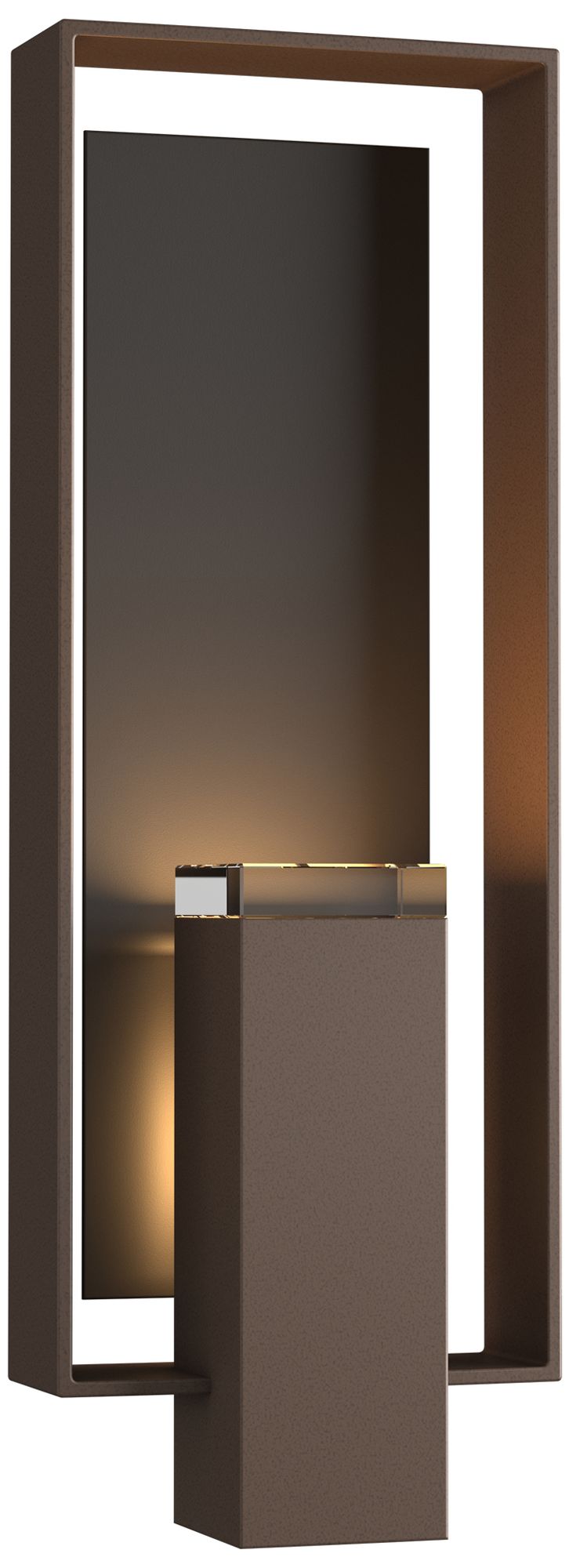 Shadow Box 21"H 2-Light Coastal Bronze Outdoor Sconce