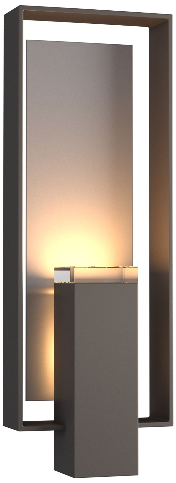 Shadow Box 21"H 2-Light Coastal Dark Smoke Outdoor Sconce