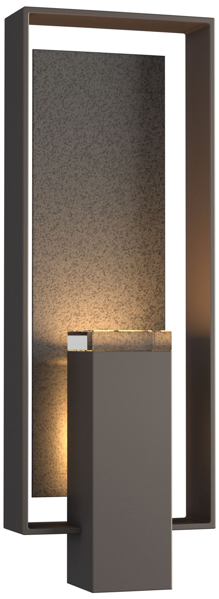 Shadow Box 21"H 2-Light Coastal Dark Smoke Outdoor Sconce