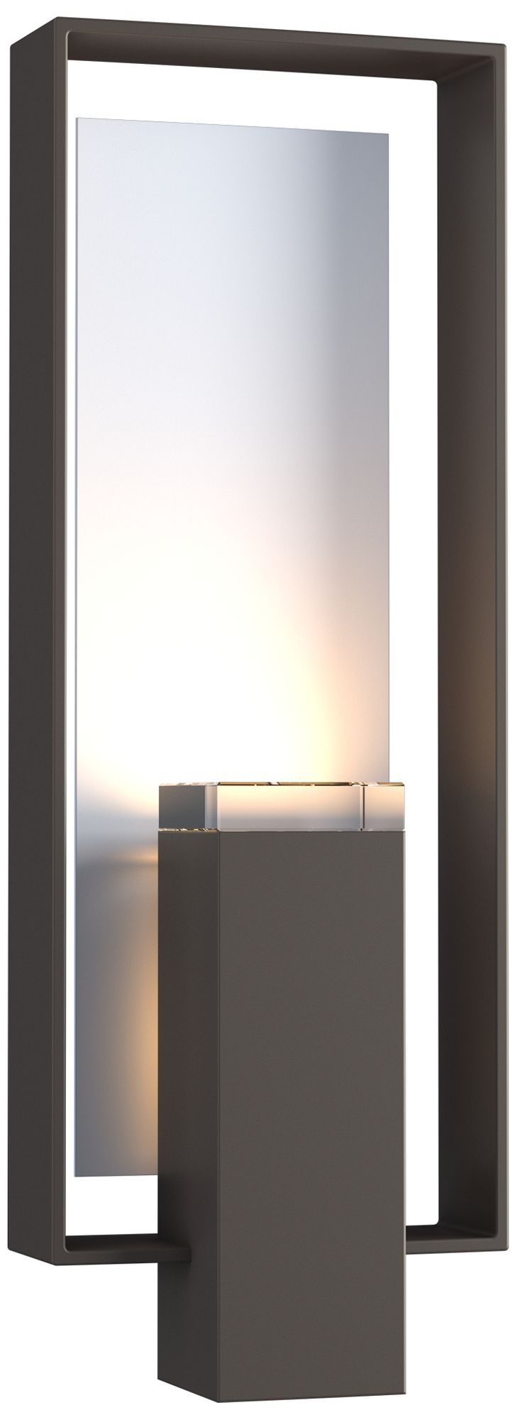 Shadow Box 21"H 2-Light Coastal Dark Smoke Outdoor Wall Sconce