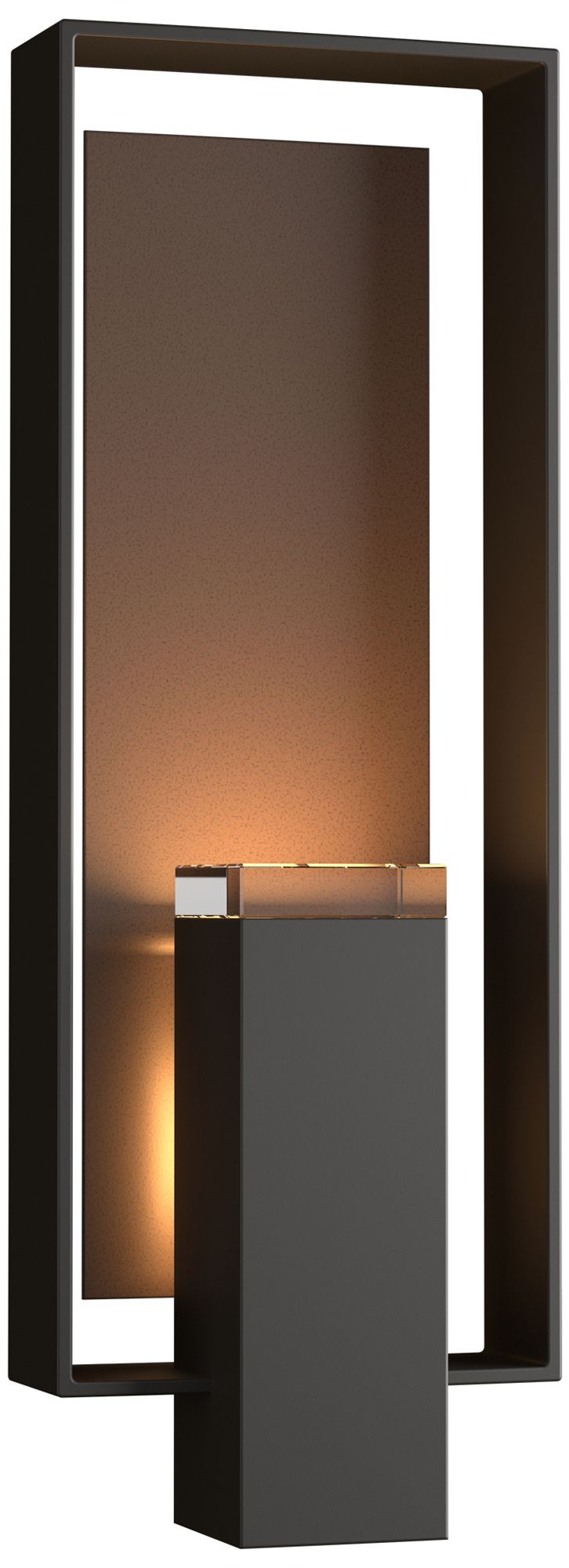 Shadow Box 21"H 2-Light Coastal Oil Rubbed Bronze Outdoor Sconce