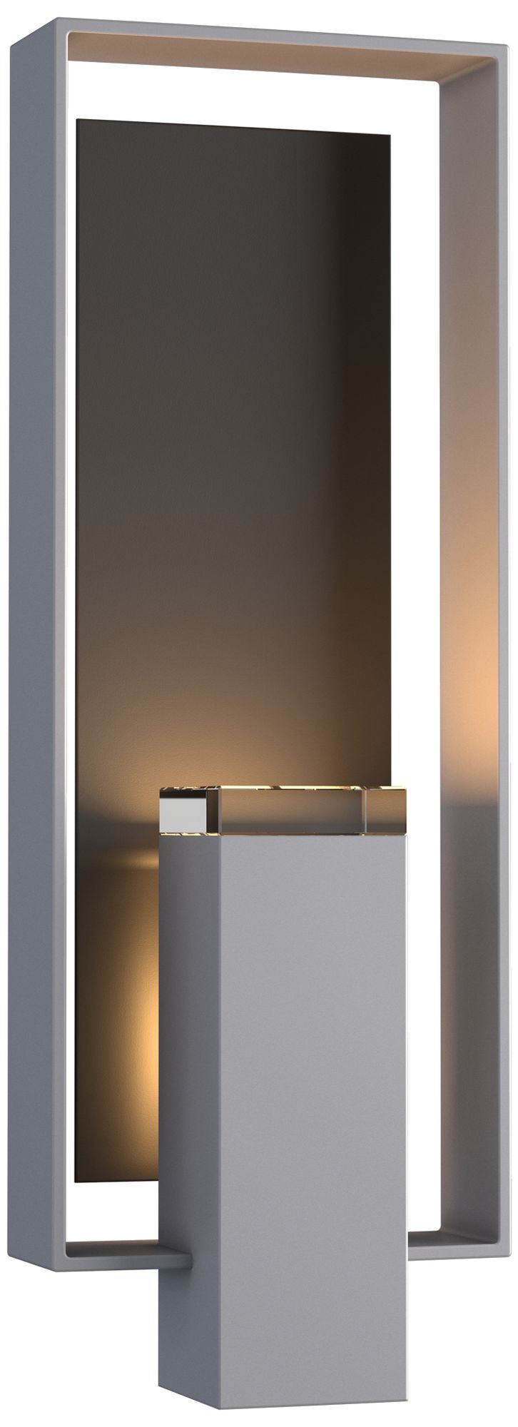 Shadow Box 21"H Coastal Burnished Steel Outdoor Sconce - Made to Order
