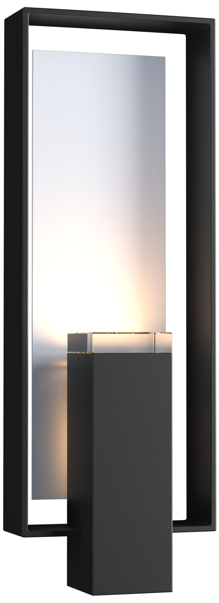 Shadow Box 21" High 2-Light Coastal Black Outdoor Wall Sconce Made to Order
