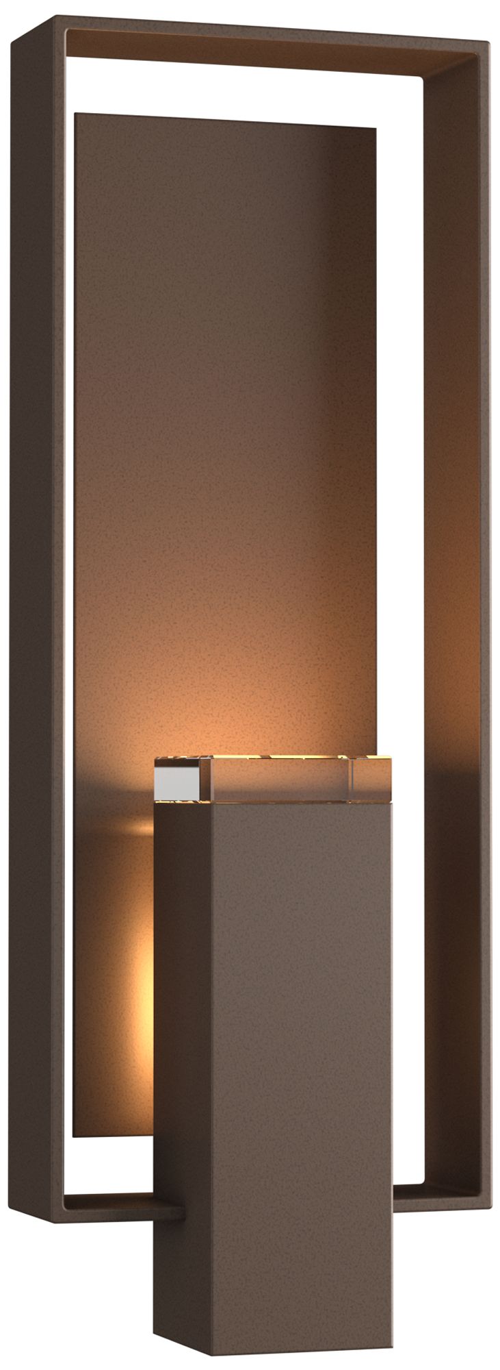 Shadow Box 21" High 2-Light Coastal Bronze Outdoor Wall Sconce