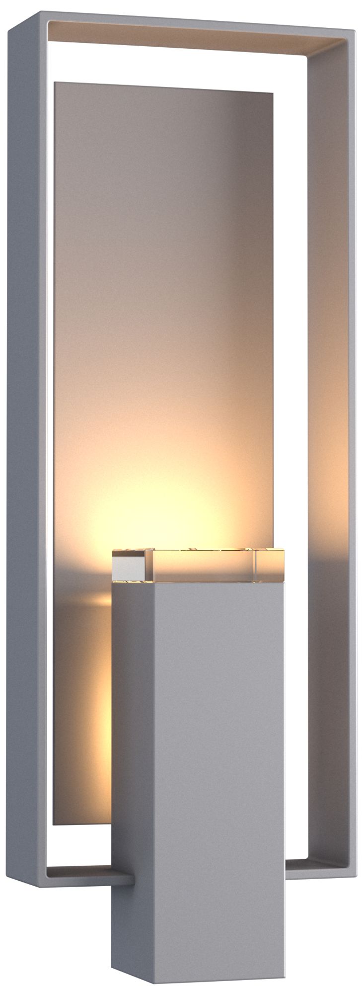 Shadow Box 21"High 2-Light Coastal Burnished Steel Outdoor Sconce