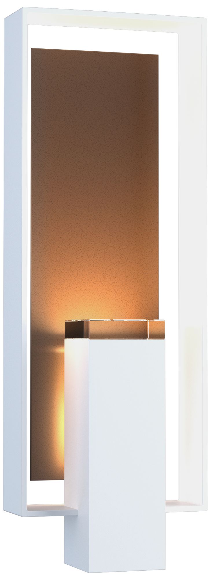 Shadow Box 21" High 2-Light Coastal White Outdoor Wall Sconce