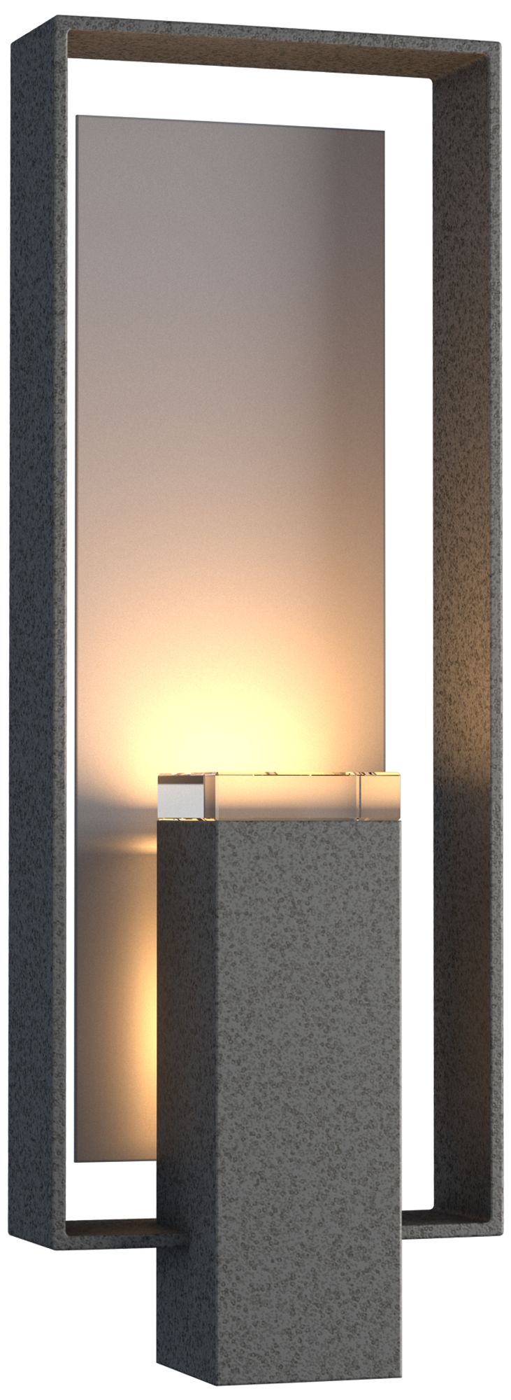 Shadow Box 21"H 2-L Coastal Natural Iron Outdoor Sconce - Made to Orde