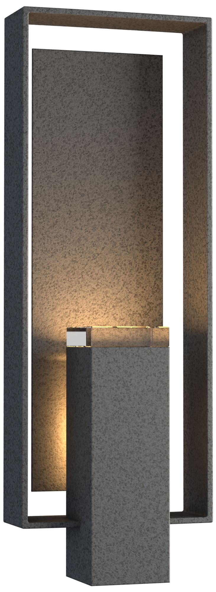 Shadow Box 21"H 2-Light Coastal Natural Iron Outdoor Sconce - Made to