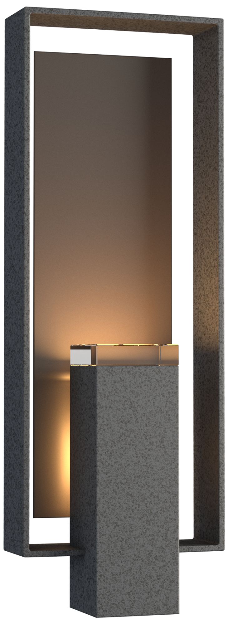 Shadow Box 21"H 2-Light Coastal Natural Iron Outdoor Sconce - Made to